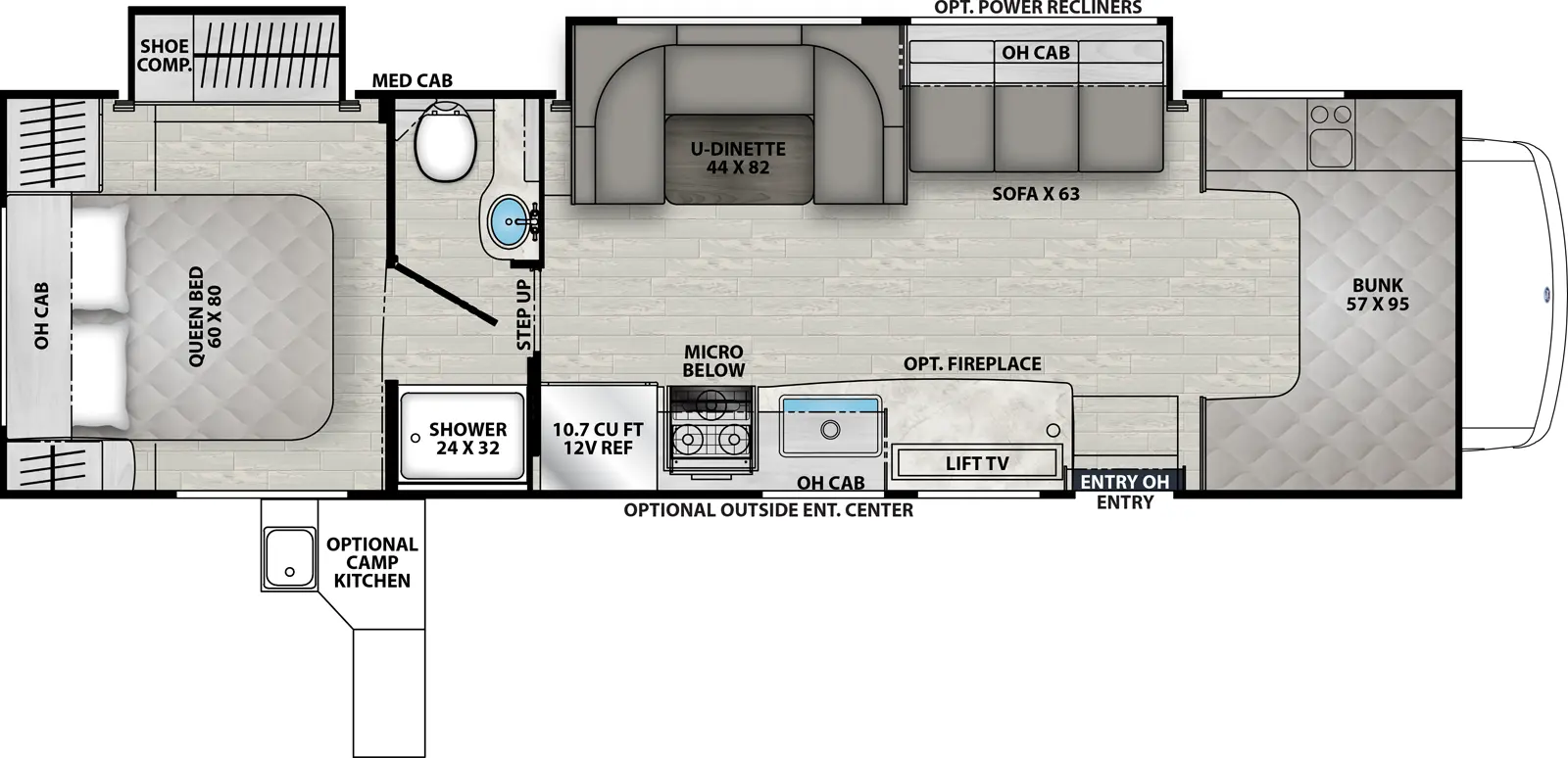 Freelander 31MB - Ford E-450 Floorplan